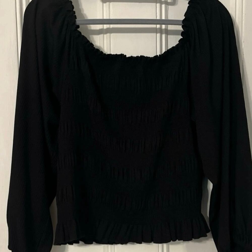Adorable White Birch Ribbed Top Oversized M (Like New) - Picture 2 of 5